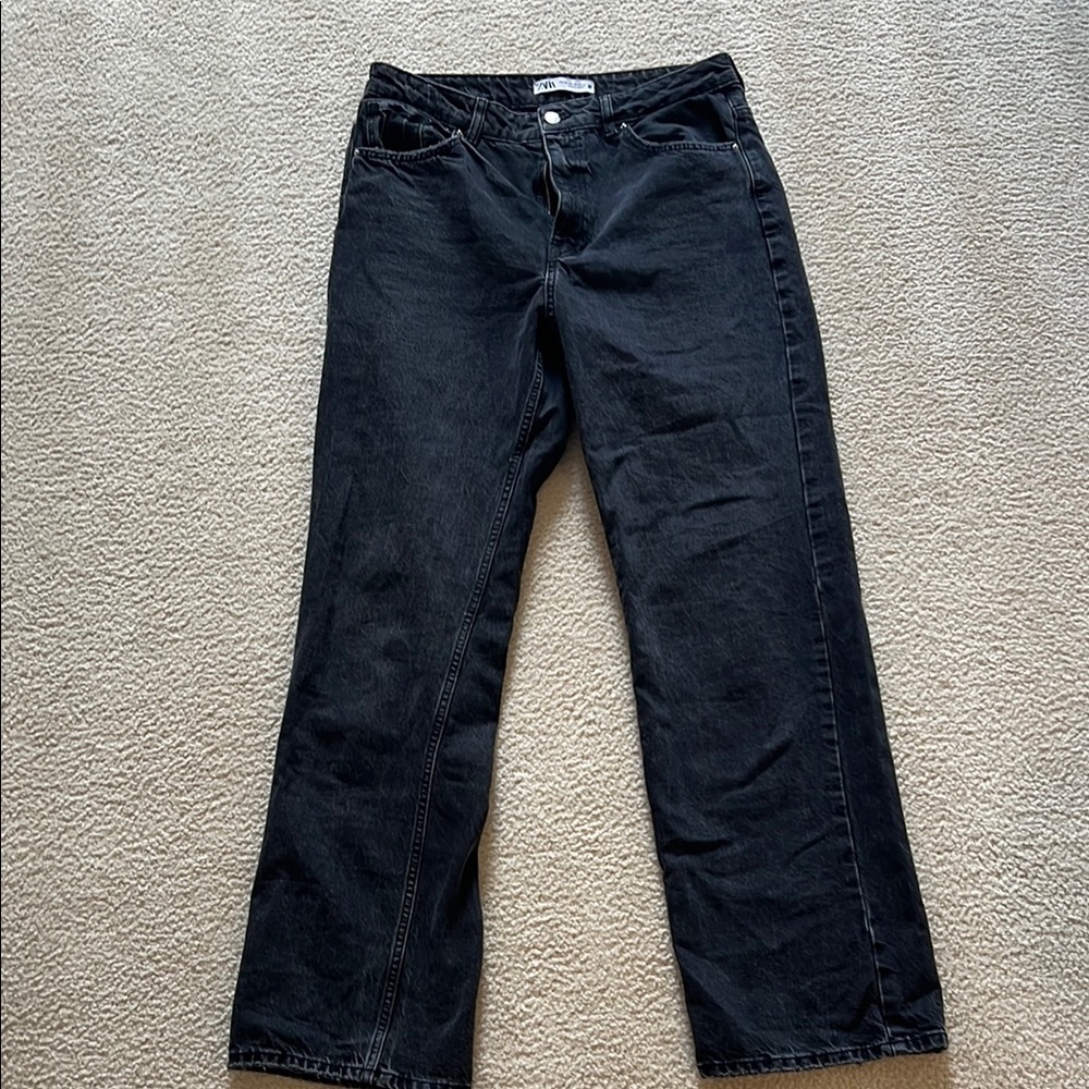 Zara Black Flare & Wide Leg Jeans